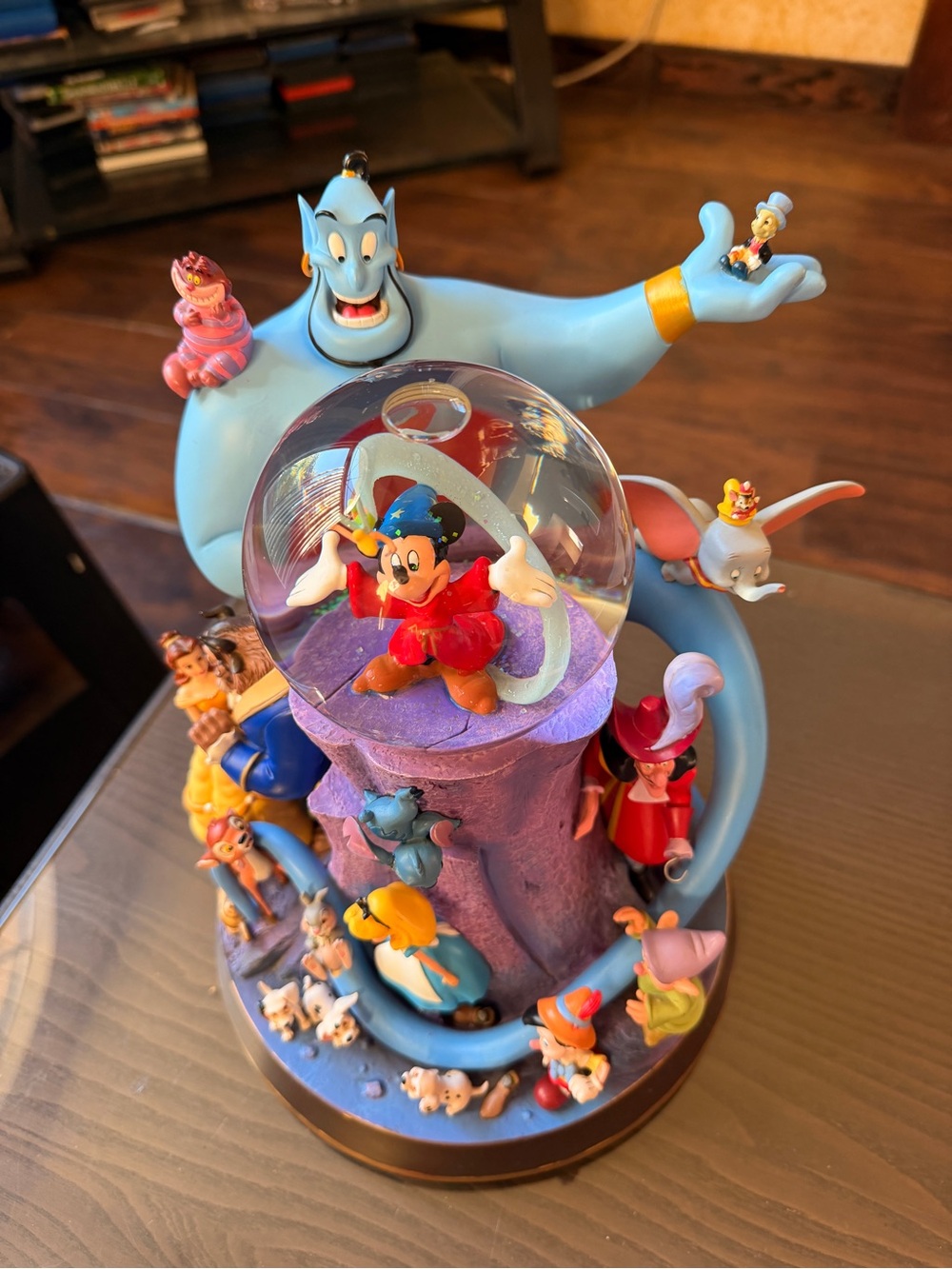 Disney Kids Sorcerer Mickey Snow Globe Figurine - Blue